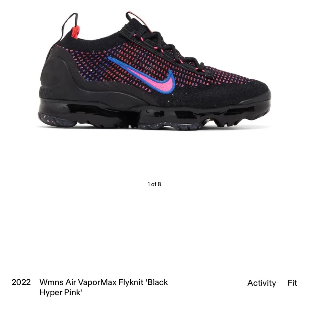 Nike Women’s Air VaporMax Flyknit 'Black Hyper Pink'